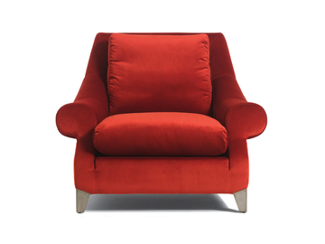 MIRANDA - Fabric armchair with removable cover with armrests by Black Tie - view 2